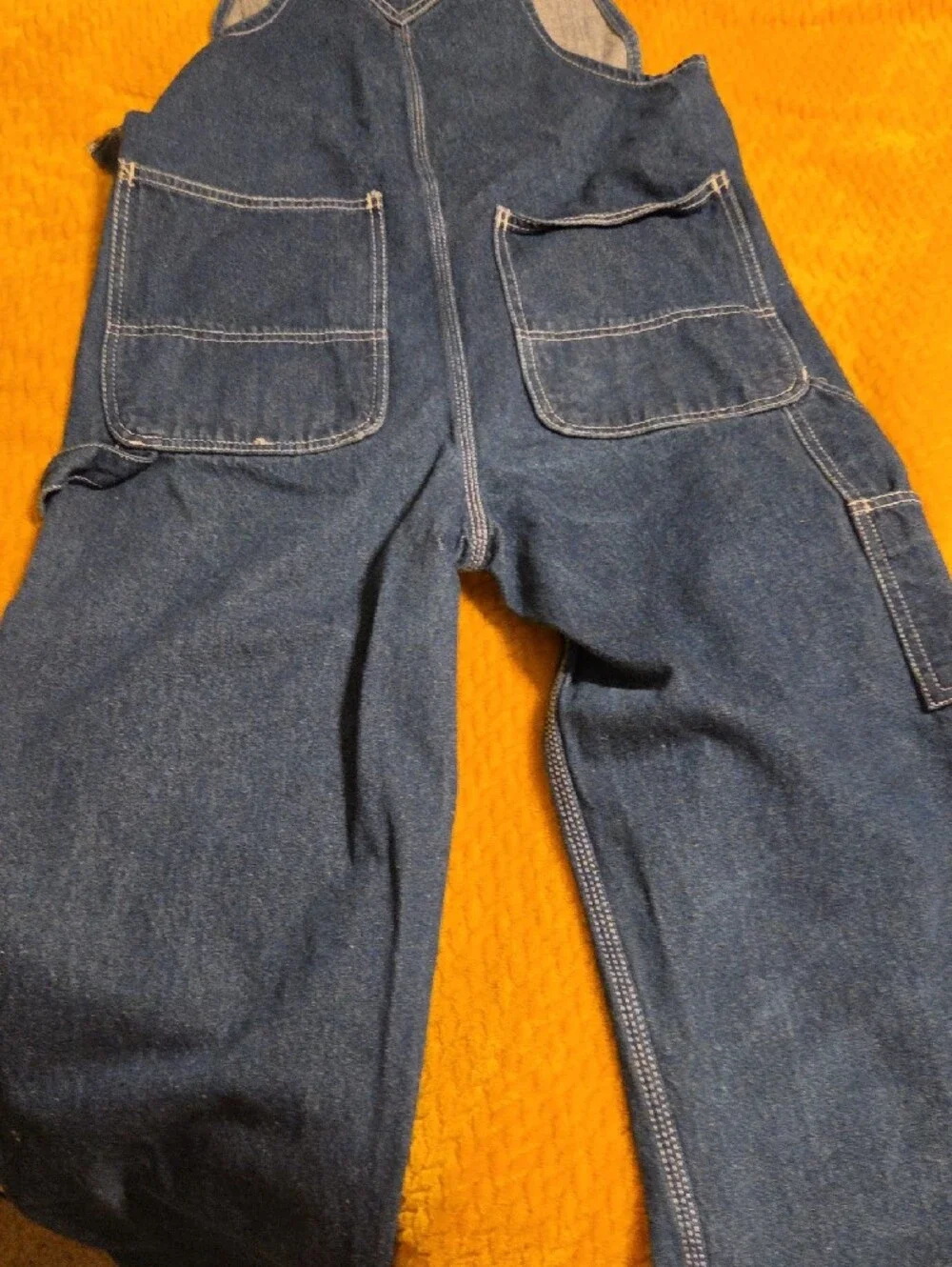 Relaxed Fit Men's Denim Overalls in Blue R Real Work wear 30